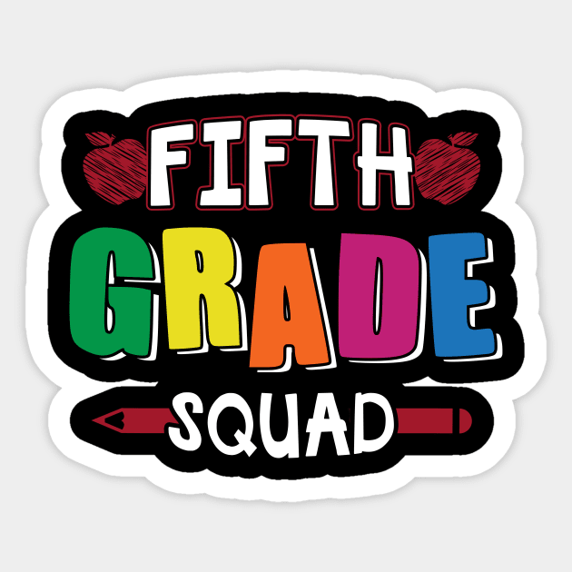 Fifth grade squad Sticker by captainmood